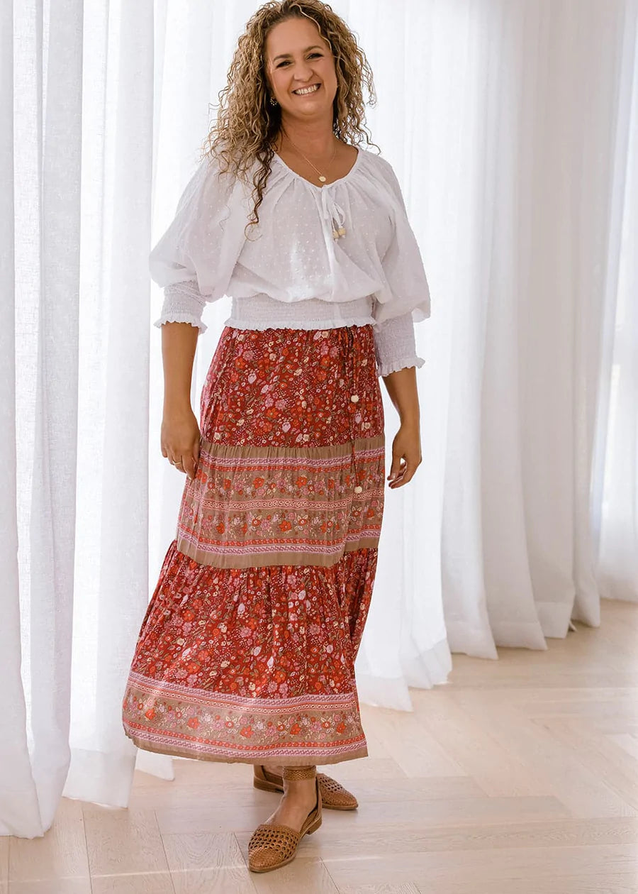 Corfu Skirt - Clementine