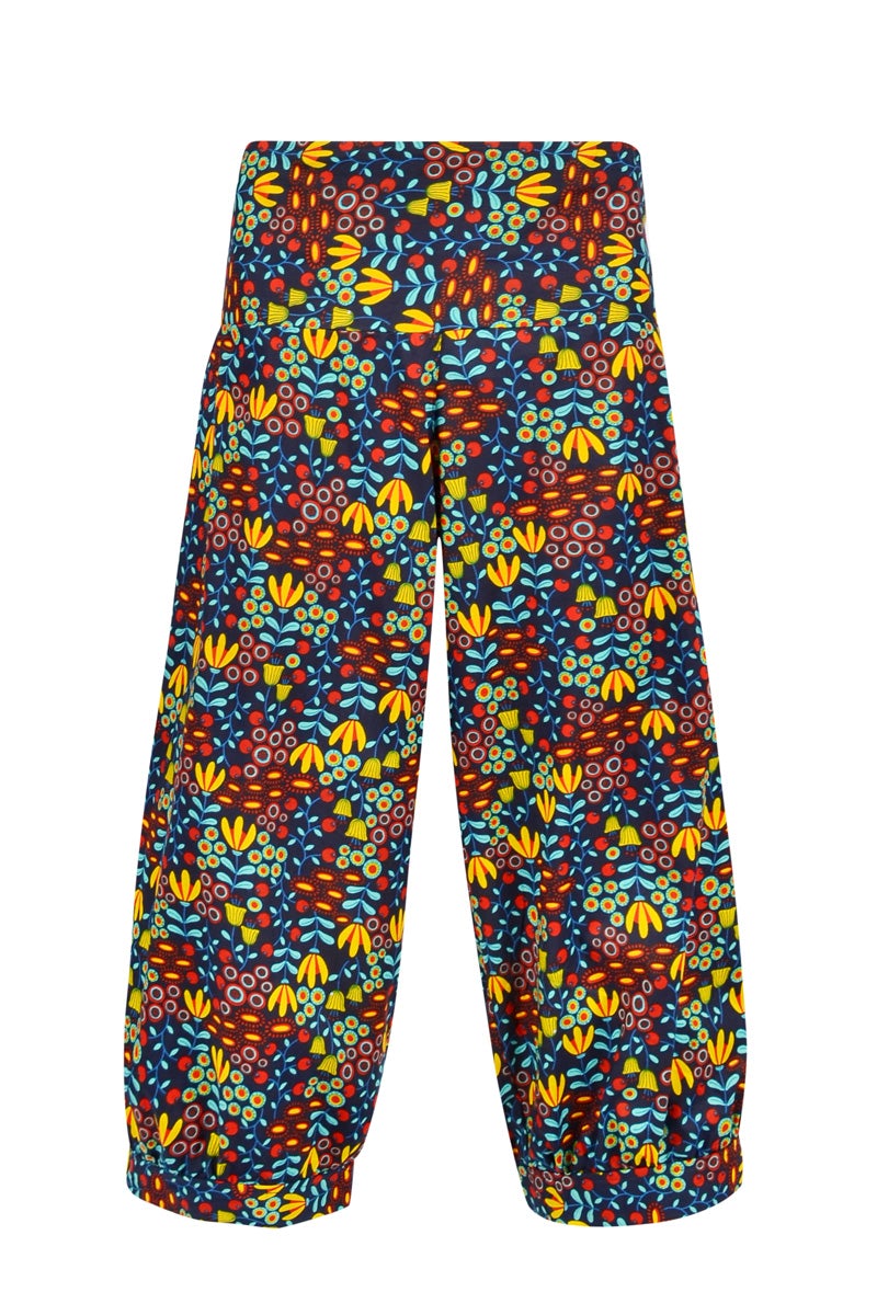 Sienna 3/4 Pocket Gather Pants Print – Kylisa Fashion